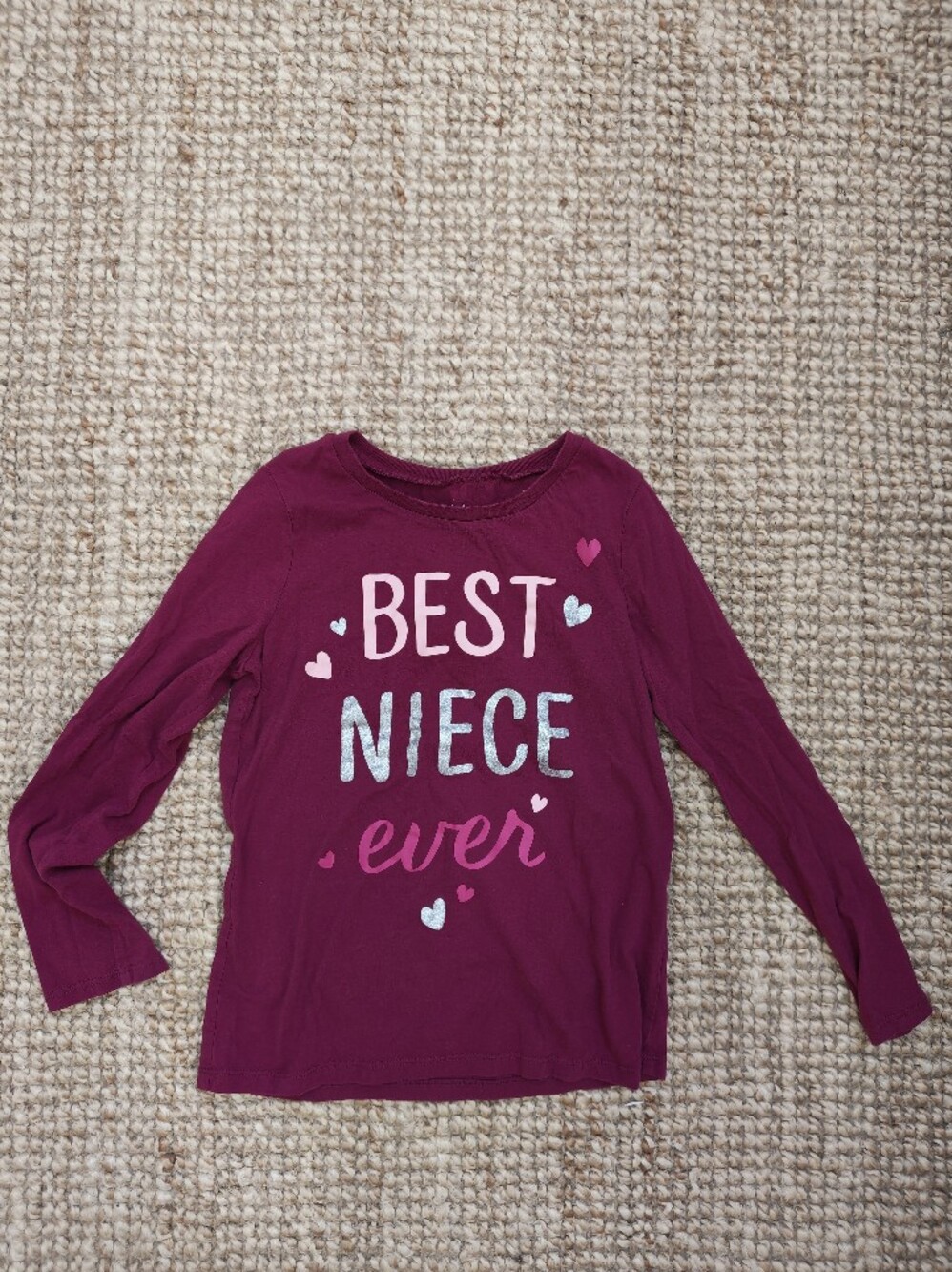 Carter's Magenta 'Best Niece Ever' Long Sleeve Tee